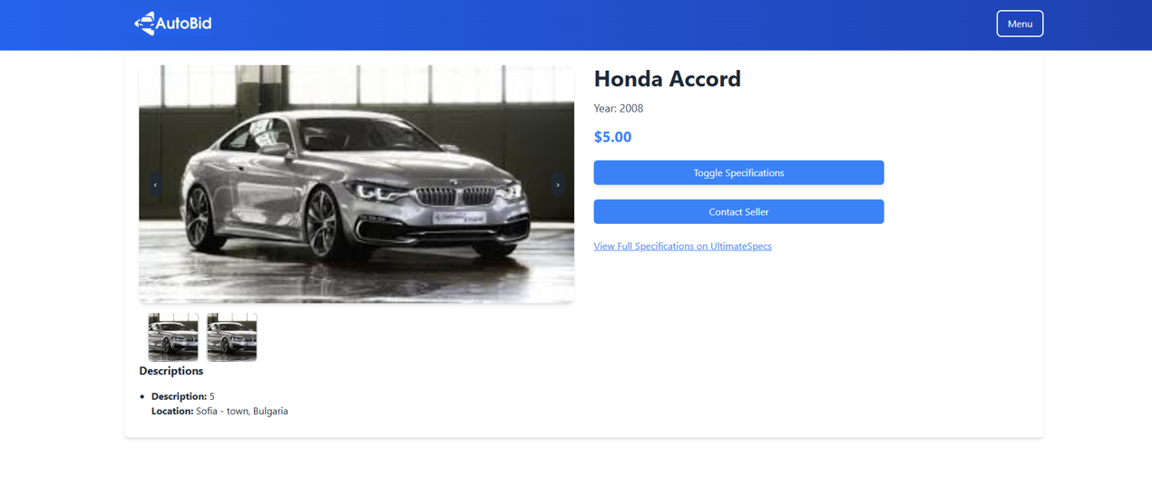 AutoBid screenshot